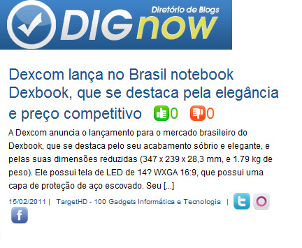 Dexbook no DigNow
